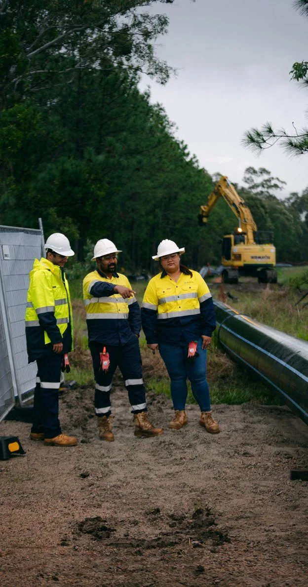 The Eastoli crew on site at Goong Creek