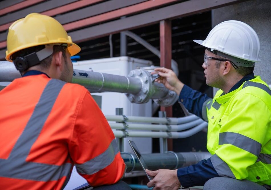 A,Specialist,Engineer,And,An,Inspector,Are,Working,Together,To